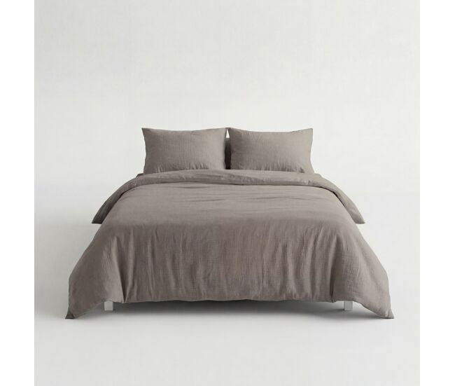 Funda nórdica aitana algodón para cama de 180cm color beige