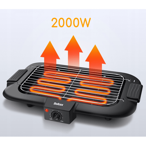 Grelhador de resistência com pés BELTAX BBQ3621 2000W