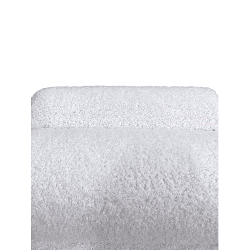 Puff ASTER sherpa 40x34cm branco
