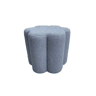 Puff ASTER sherpa 40x34cm azul