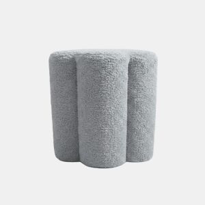 Puff ASTER sherpa 40x34cm azul