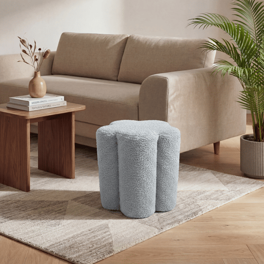 Puff ASTER sherpa 40x34cm azul Puff ASTER sherpa 40x34cm azul