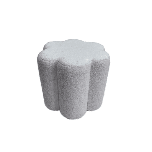 Puff ASTER sherpa 40x34cm bege