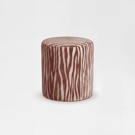 Puff AYLA redondo 40x40cm cor terracota Puff AYLA redondo 40x40cm cor terracota