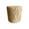 Puff AYLA redondo 40x40cm cor mostarda