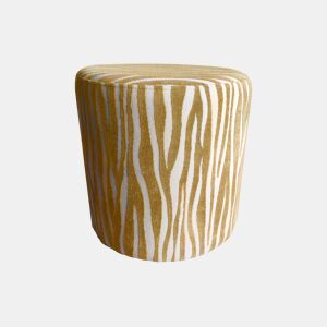 Puff AYLA redondo 40x40cm cor mostarda