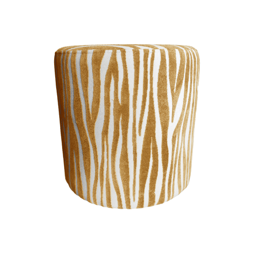 Puff AYLA redondo 40x40cm cor mostarda Puff AYLA redondo 40x40cm cor mostarda