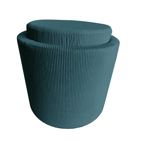 Puff AYLO com arrumação 45x41cm cor verde Puff AYLO com arrumação 45x41cm cor verde