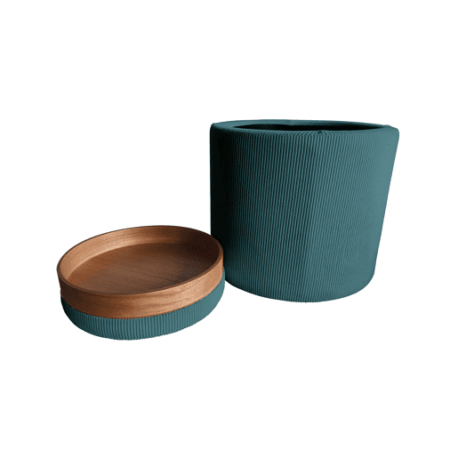 Puff AYLO com arrumação 45x41cm cor verde Puff AYLO com arrumação 45x41cm cor verde