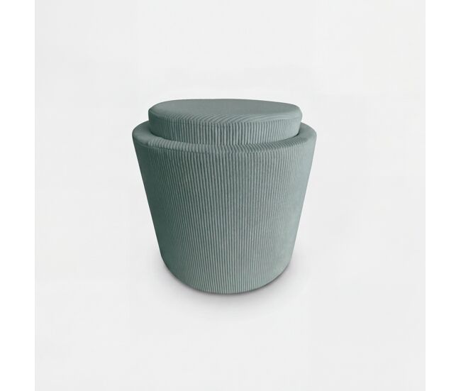 Puff aylo almacenaje 45x41cm color verde menta - conforama