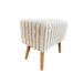 Puff AXEL rectangular 41x26x40cm color blanco Puff AXEL rectangular 41x26x40cm color blanco Blanco