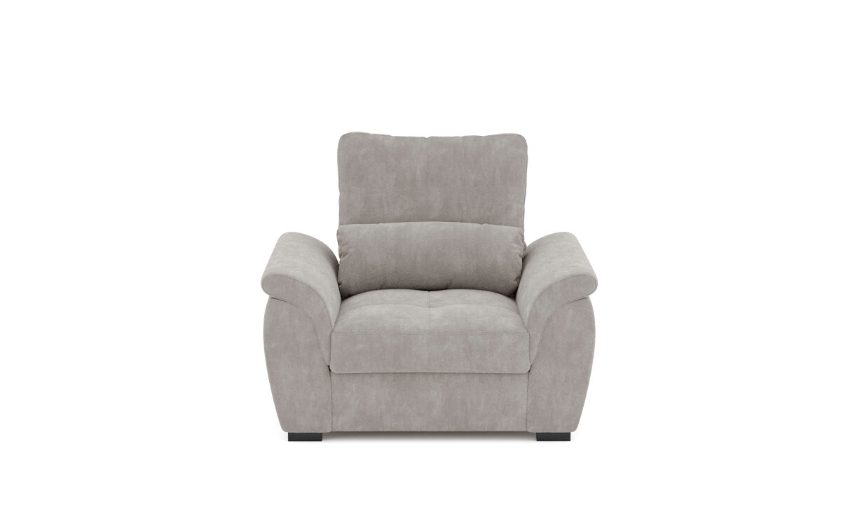 Sillón decorativo benson color gris claro