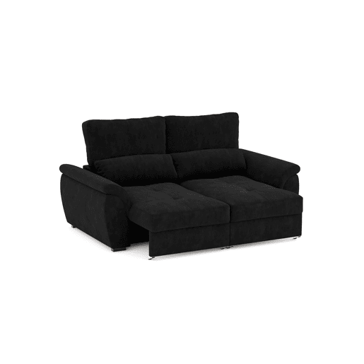 Sofá 3 lugares BENSON cor preto
