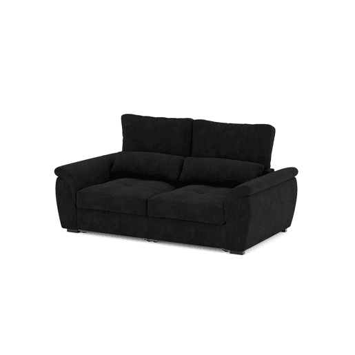 Sofá 3 lugares BENSON cor preto