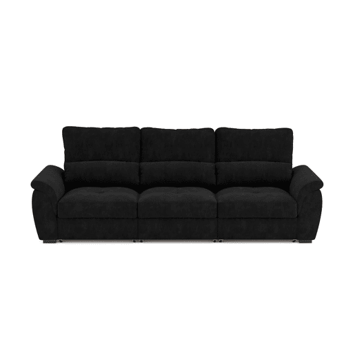 Sofá 4 lugares BENSON cor preto Sofá 4 lugares BENSON cor preto