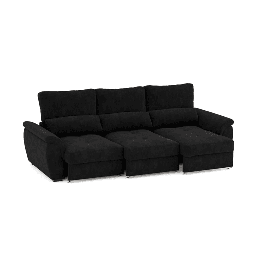 Sofá 4 lugares BENSON cor preto Sofá 4 lugares BENSON cor preto
