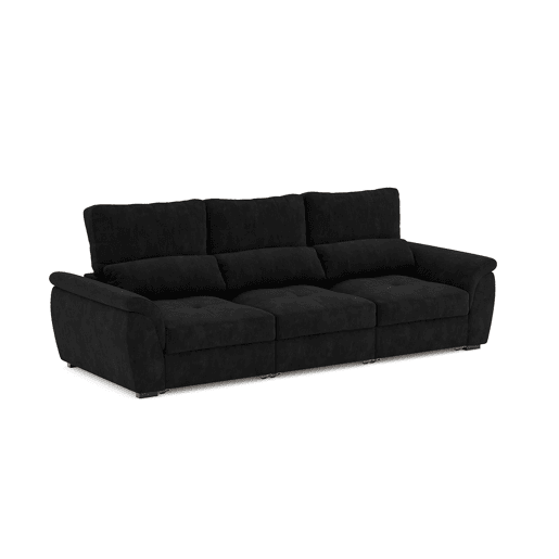 Sofá 4 lugares BENSON cor preto Sofá 4 lugares BENSON cor preto