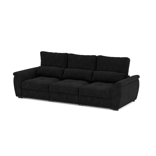 Sofá 4 lugares BENSON cor preto Sofá 4 lugares BENSON cor preto