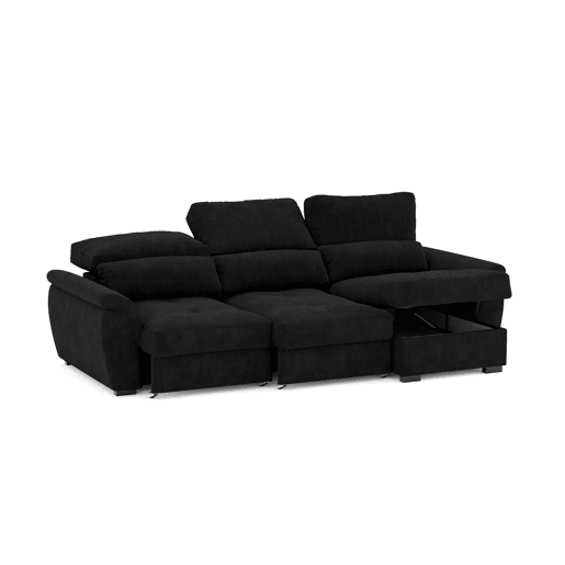 Chaise longue de 4 lugares reversível em cama BENSON cor perto