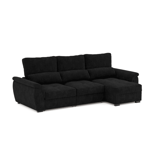 Chaise longue de 4 lugares reversível em cama BENSON cor perto