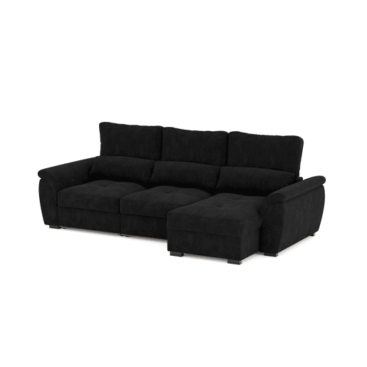 Chaise longue de 4 lugares reversível em cama BENSON cor perto