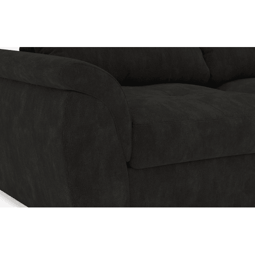 Chaise longue de 4 lugares reversível em cama BENSON cinza escuro