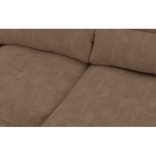 Chaise longue de 4 lugares reversível em cama BENSON cor camel