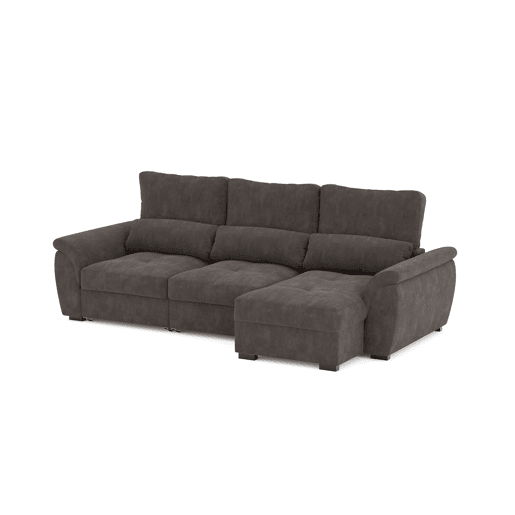 Chaise longue de 4 lugares reversível em cama BENSON cor vison