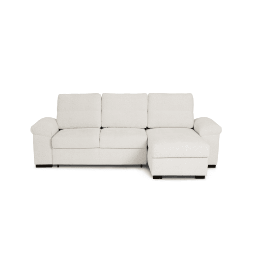Chaise longue reversível de 4 lugares com cama ERIC cor bege