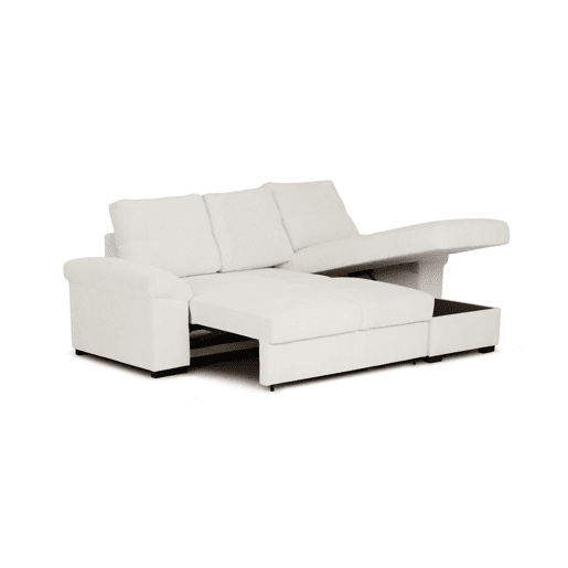 Chaise longue reversível de 4 lugares com cama ERIC cor bege