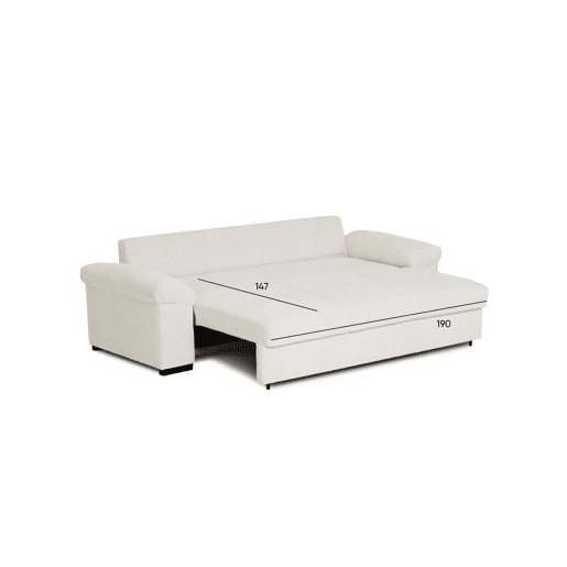 Chaise longue reversível de 4 lugares com cama ERIC cor bege