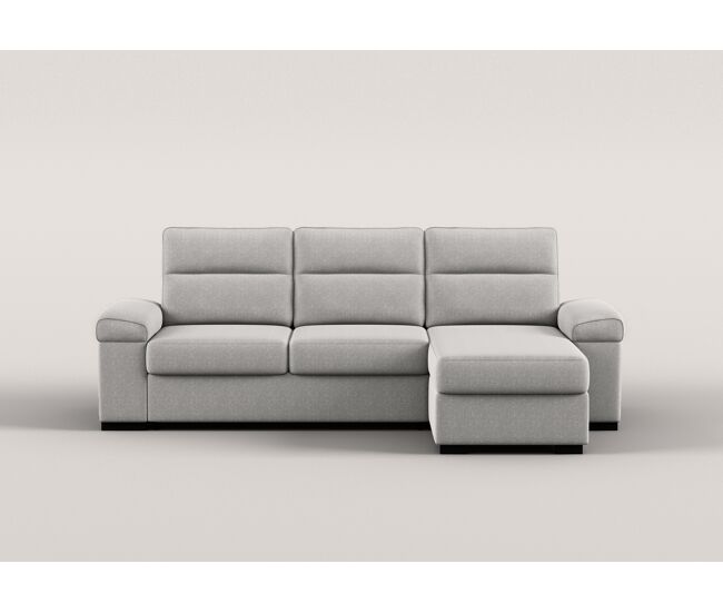 Chaise longue reversible 4 plazas con cama eric color gris claro