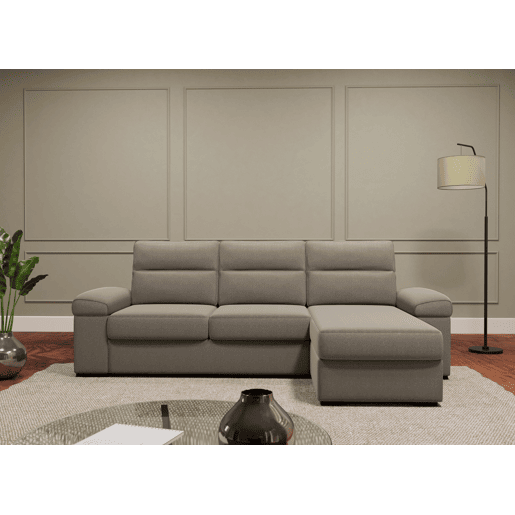 Chaise longue reversível de 4 lugares com cama ERIC cor vison