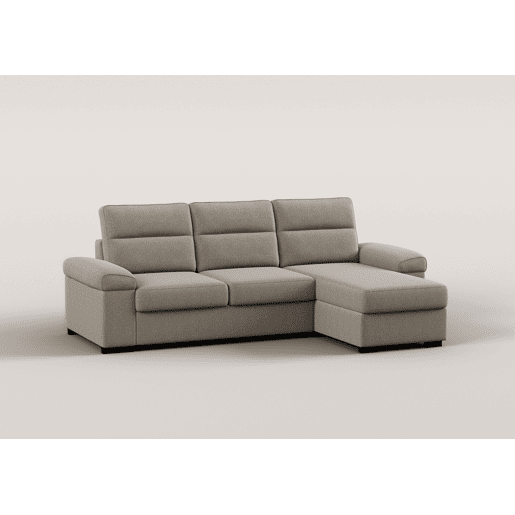 Chaise longue reversível de 4 lugares com cama ERIC cor vison
