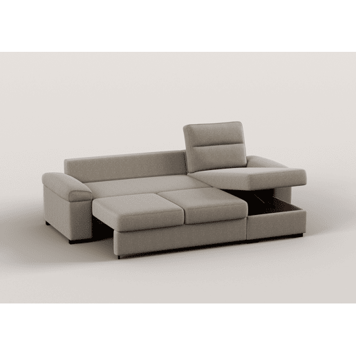 Chaise longue reversível de 4 lugares com cama ERIC cor vison