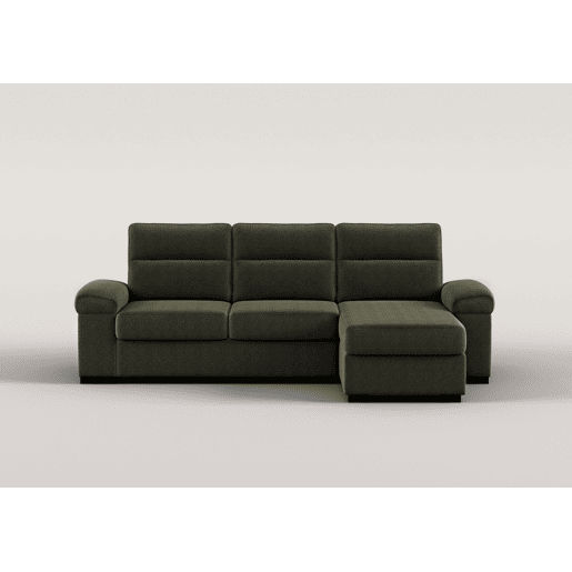 Chaise longue reversível de 4 lugares com cama ERIC cor verde
