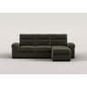 Chaise longue reversível de 4 lugares com cama ERIC cor verde