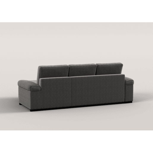 Chaise longue reversível de 4 lugares com cama ERIC cor cinza