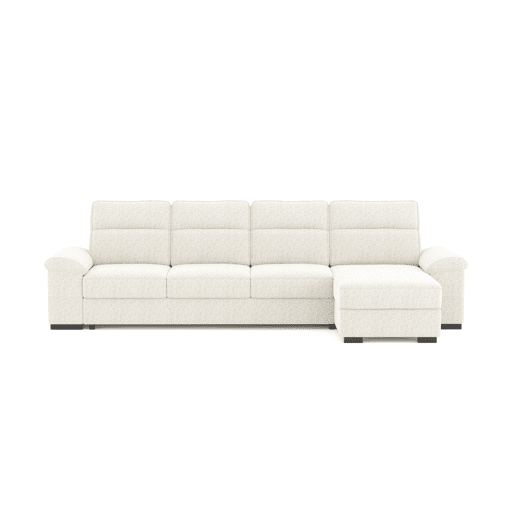 Chaise longue XL de 5 lugares reversível em cama ERIC cor bege