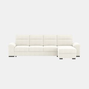 Chaise longue XL de 5 lugares reversível em cama ERIC cor bege
