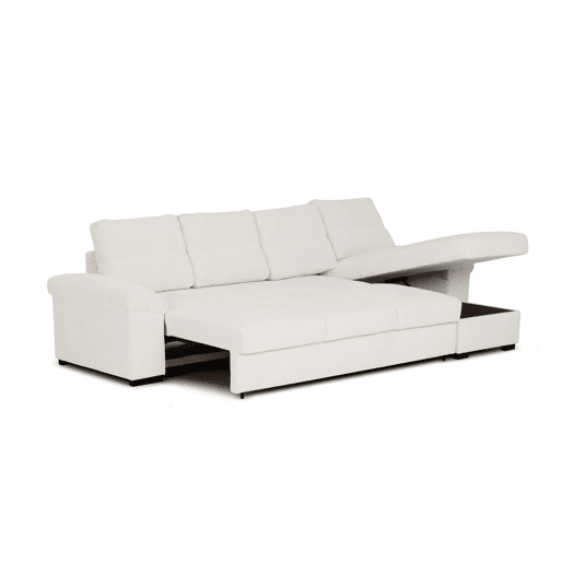 Chaise longue XL de 5 lugares reversível em cama ERIC cor bege