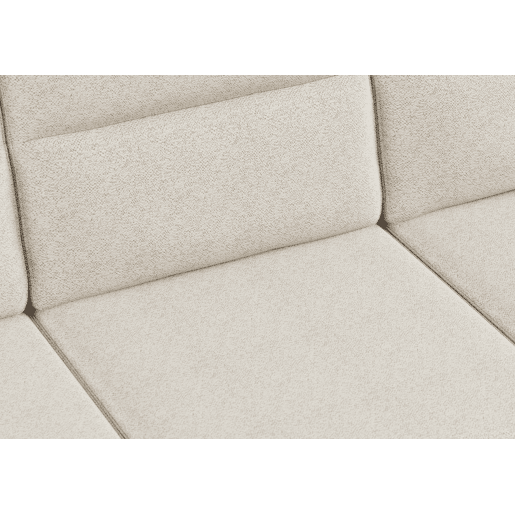Chaise longue XL de 5 lugares reversível em cama ERIC cor bege