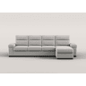 Chaise longue XL de 5 lugares reversível em cama ERIC cinza claro