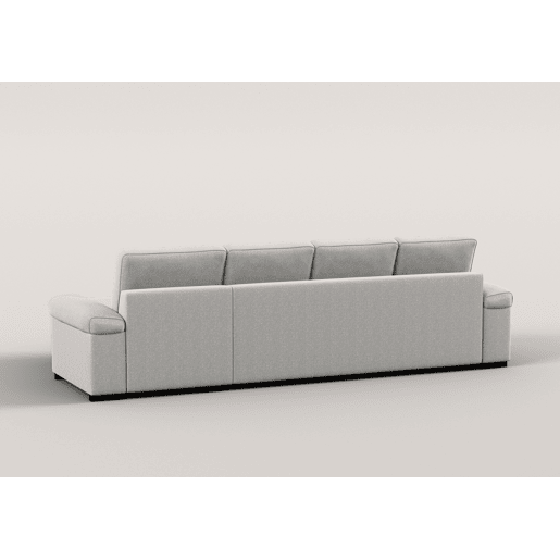 Chaise longue XL de 5 lugares reversível em cama ERIC cinza claro