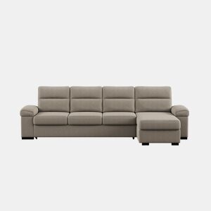 Chaise longue XL de 5 lugares reversível em cama ERIC cor vison