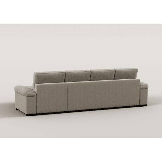 Chaise longue XL de 5 lugares reversível em cama ERIC cor vison