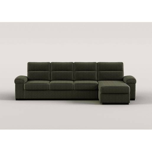 Chaise longue XL de 5 lugares reversível em cama ERIC cor verde