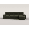 Chaise longue XL de 5 lugares reversível em cama ERIC cor verde
