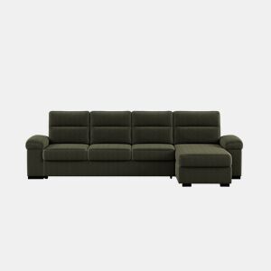 Chaise longue XL de 5 lugares reversível em cama ERIC cor verde