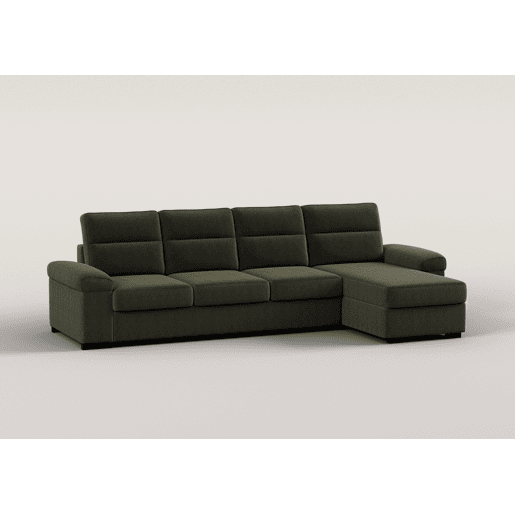 Chaise longue XL de 5 lugares reversível em cama ERIC cor verde